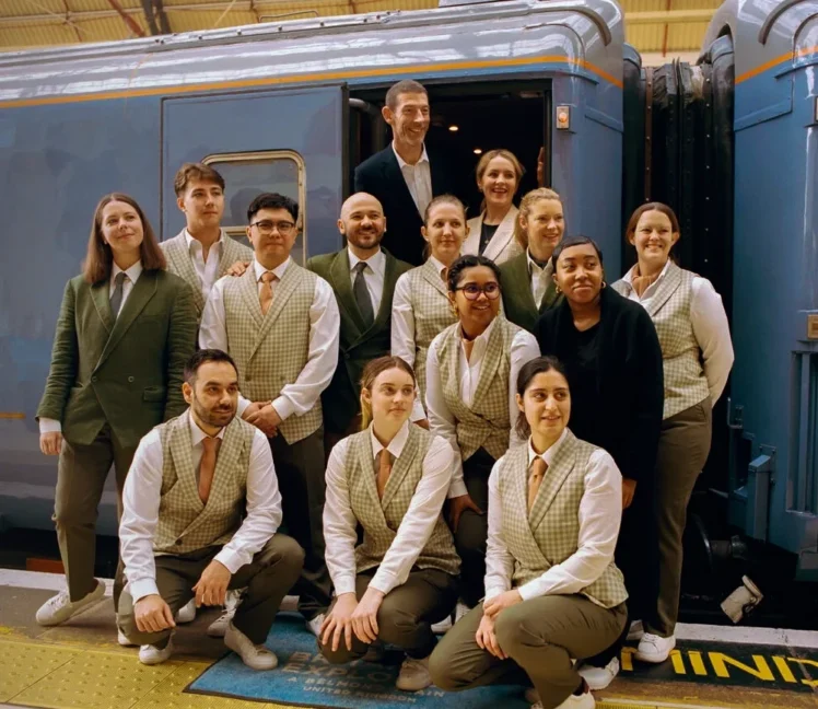 Luxury trains staff uniforms